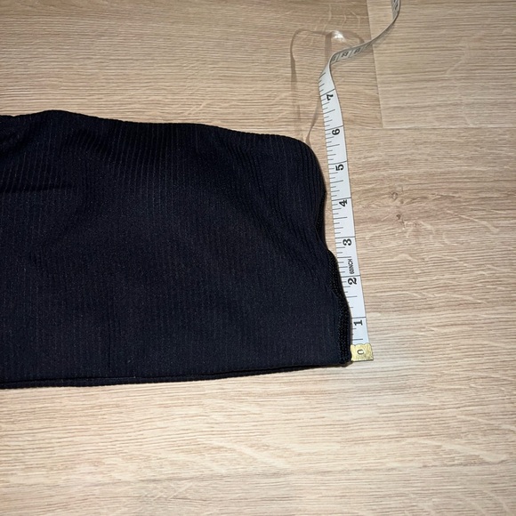 Lululemon Ribbed Nulu Asymmetrical Yoga Bra in Black - Picture 9 of 11